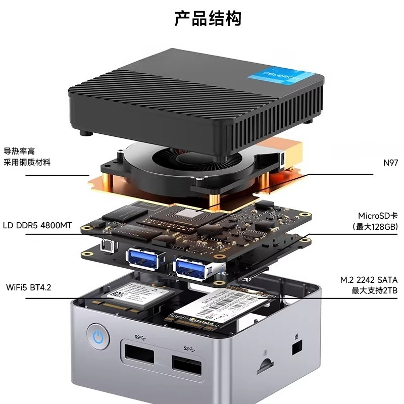 Ddr5 4800Mhz - G5 Alder Lake N97 MINI PC