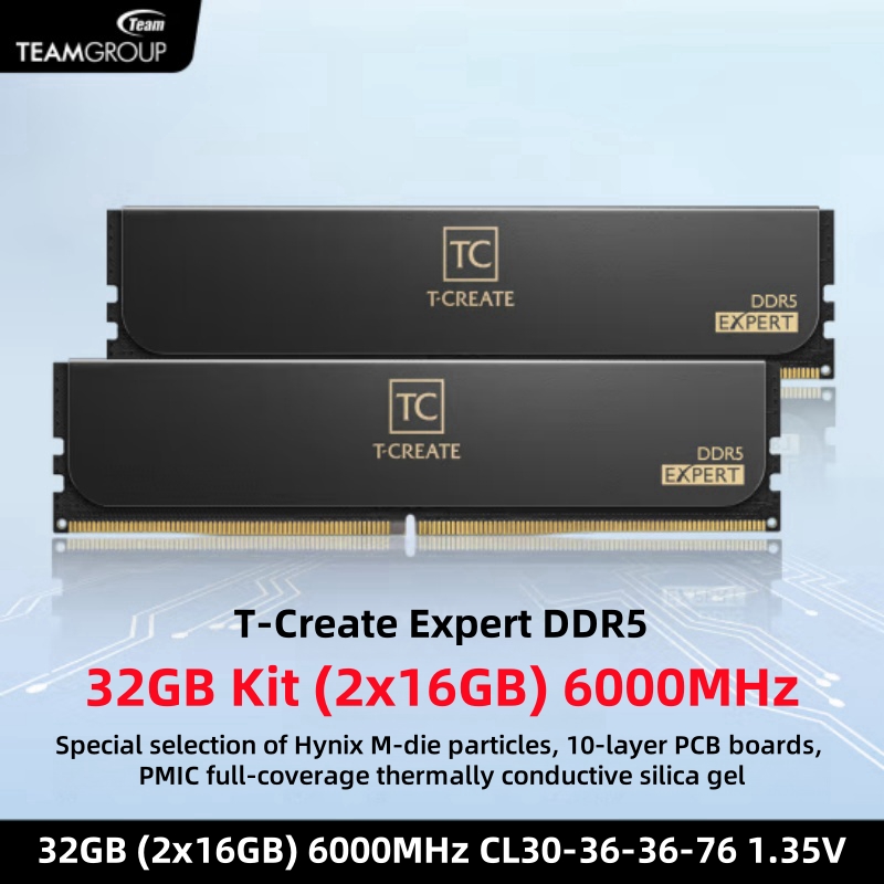 Ddr5 Ram - TEAMGROUP T-Create Expert CL30 Overclocking 10L