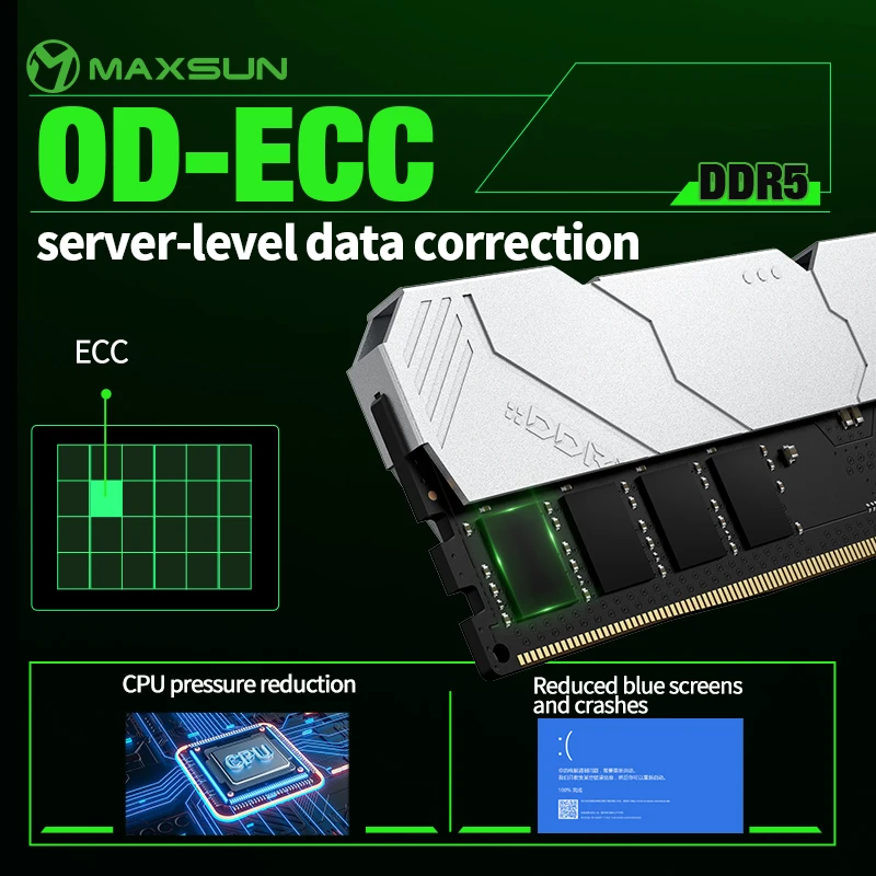 MAXSUN Kühlkörper Memoria RAM  – Ddr5 16Gb 6000Mhz Bewertung und Preis