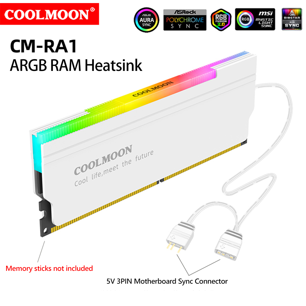 COOLMOON 5V-3PIN ARGB RAM-Kühl – Ddr5 Rgb Ram Bewertung und Preis