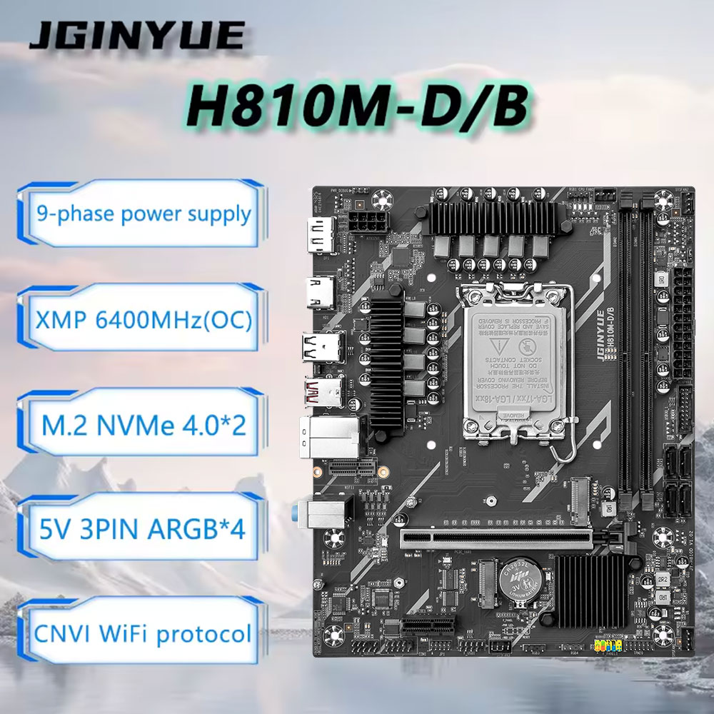 JGINYUE H810 Motherboard Intel – Ddr5 64Gb Bewertung und Preis