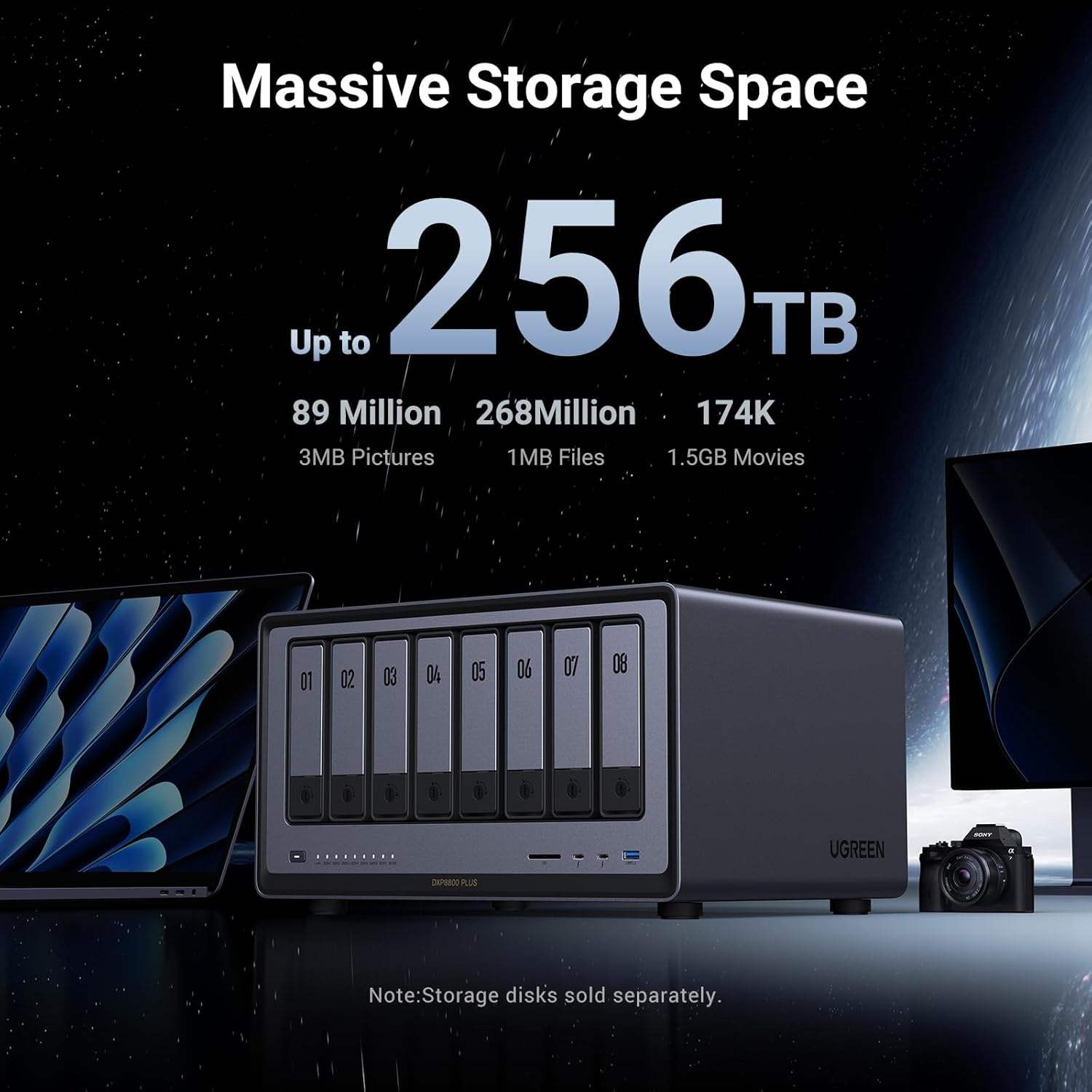 UGREEN NAS DXP8800 Plus 8-Bay  – Ddr5 8Gb Bewertung und Preis
