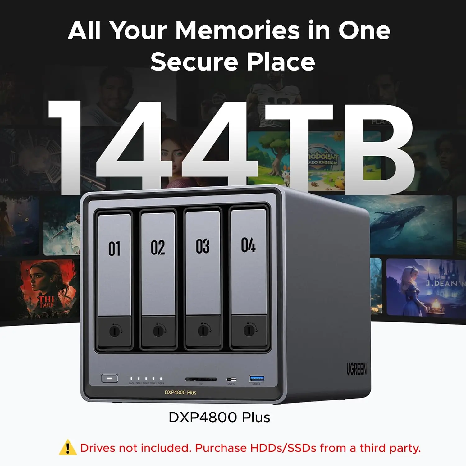 UGREEN NAS DXP4800 Plus 4-Bay  – Ddr5 8Gb Bewertung und Preis